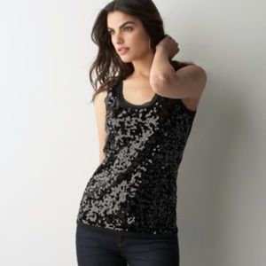 Loft Front Sequin Top
